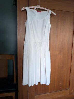 Prada dress white summer cotton-blend dress - size IT40